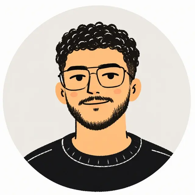 Illustrated portrait of Soufyane Khalfallah