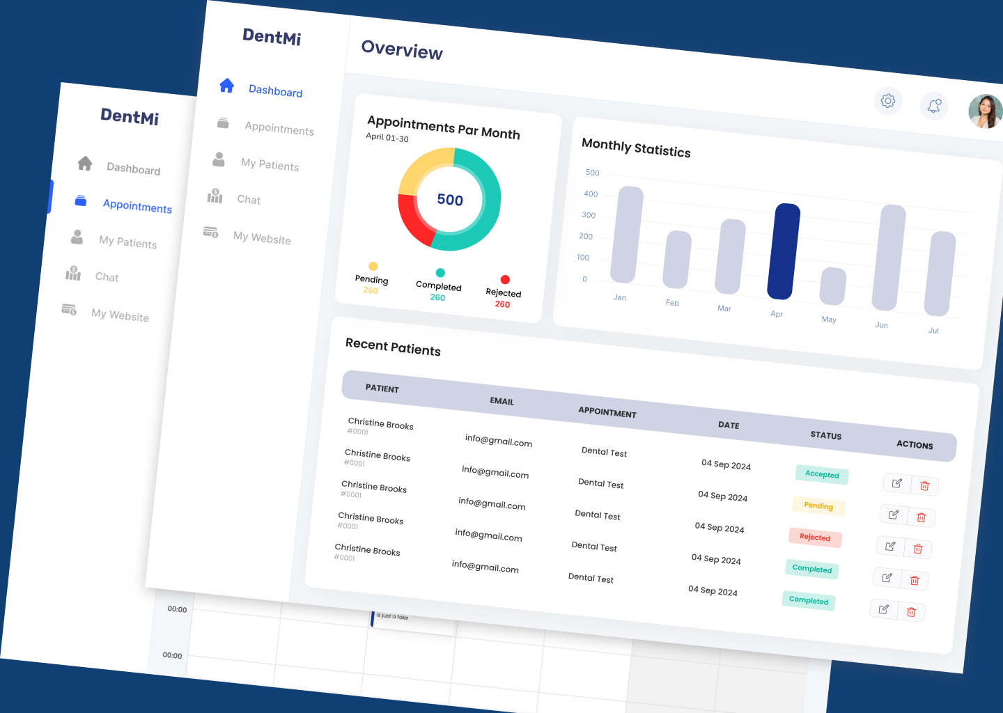 DentMi Dentist Dashboard