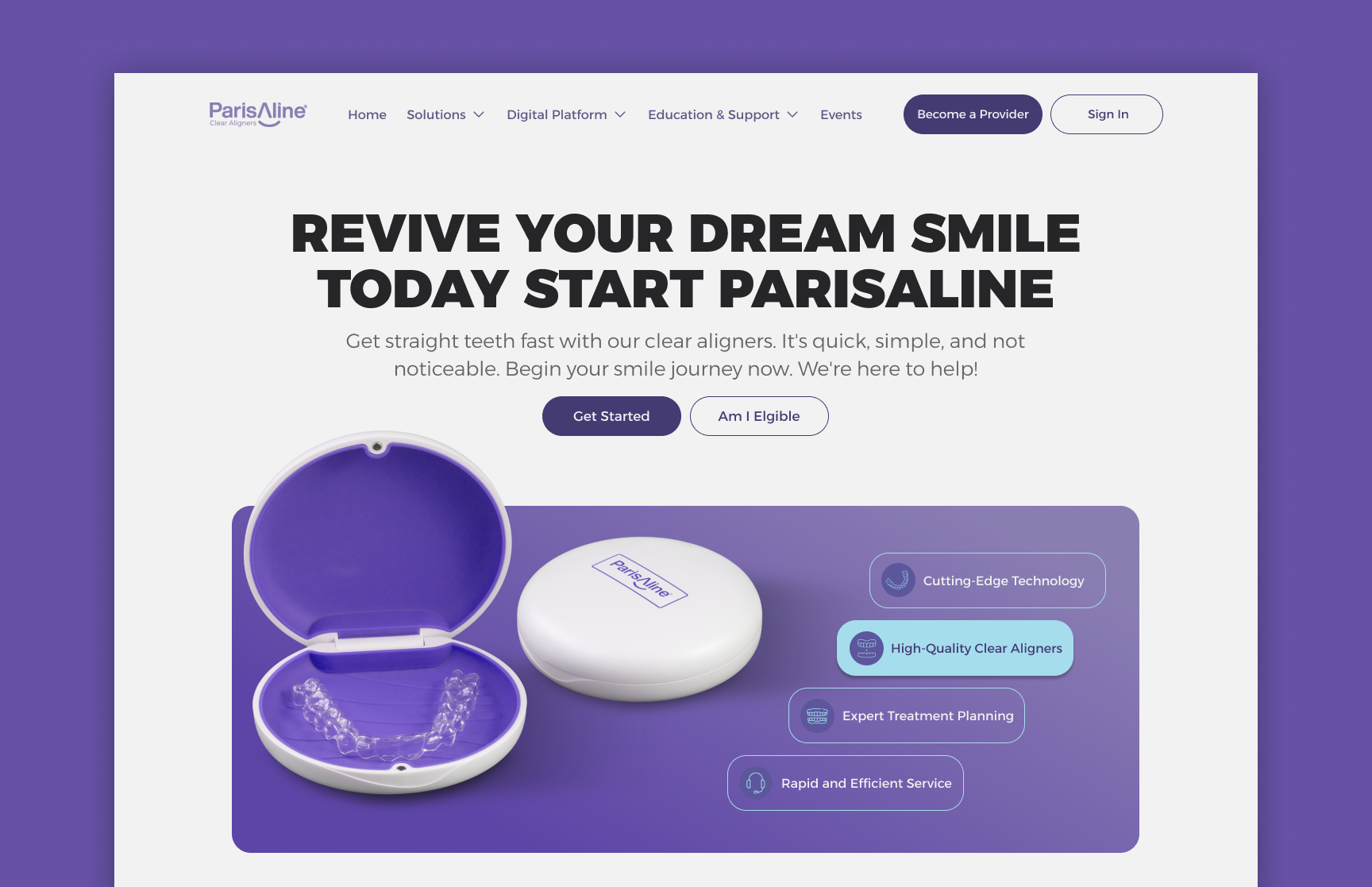 ParisAline Doctors Landing Page